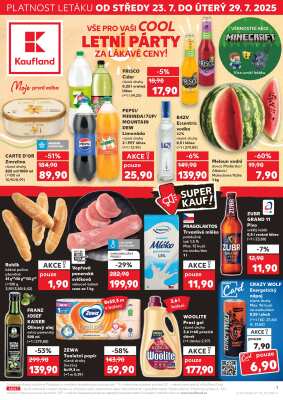 akční leták Kaufland 23.7.2025-29.7.2025