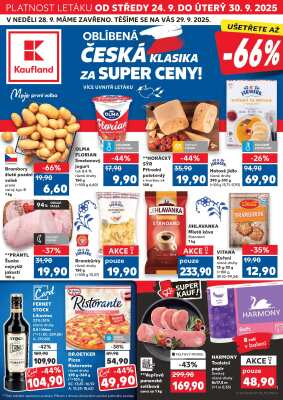 akční leták Kaufland 24.9.2025-30.9.2025
