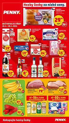 akční leták Penny Market 22.1.2026-28.1.2026
